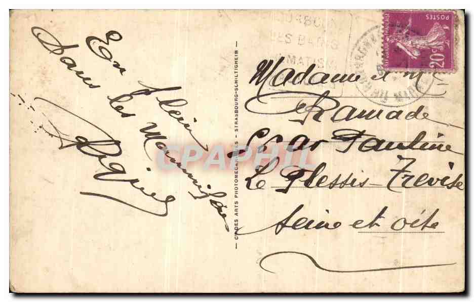 CPA Bourbonne les Bains Etablissement Meynard — Rückseite