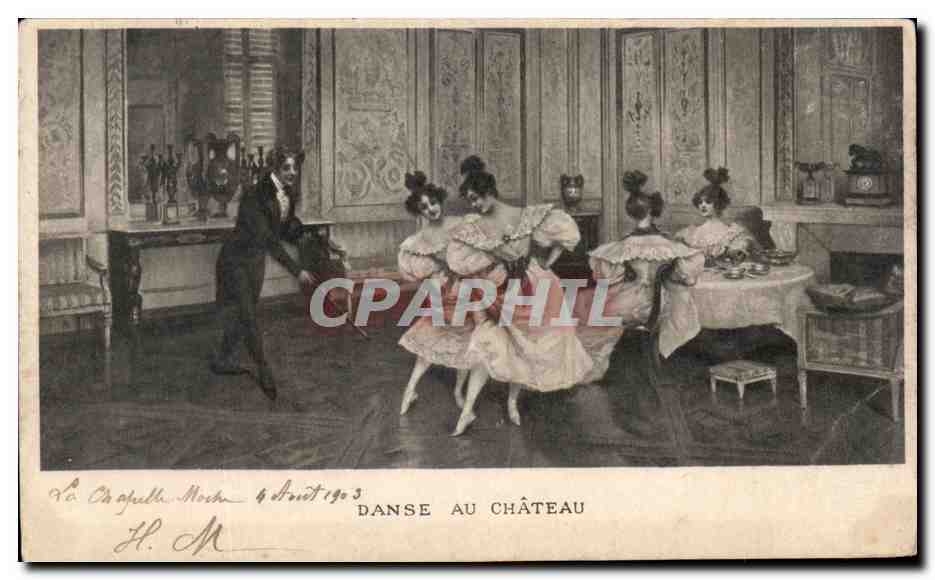CPA Danse Au Chateau