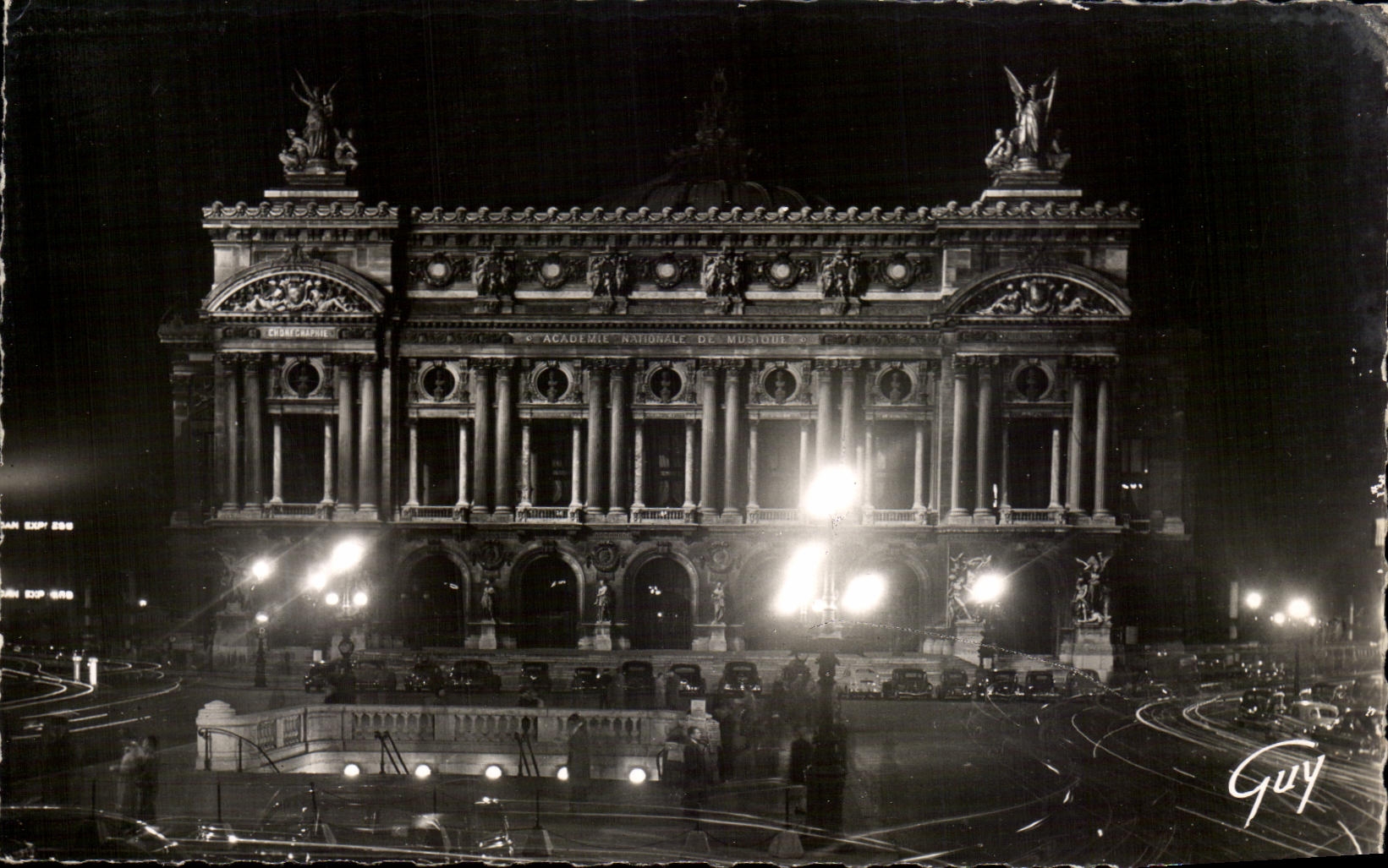 CPSM Paris Et Ses Merveilles Le theatre I'Opera vu la nuit