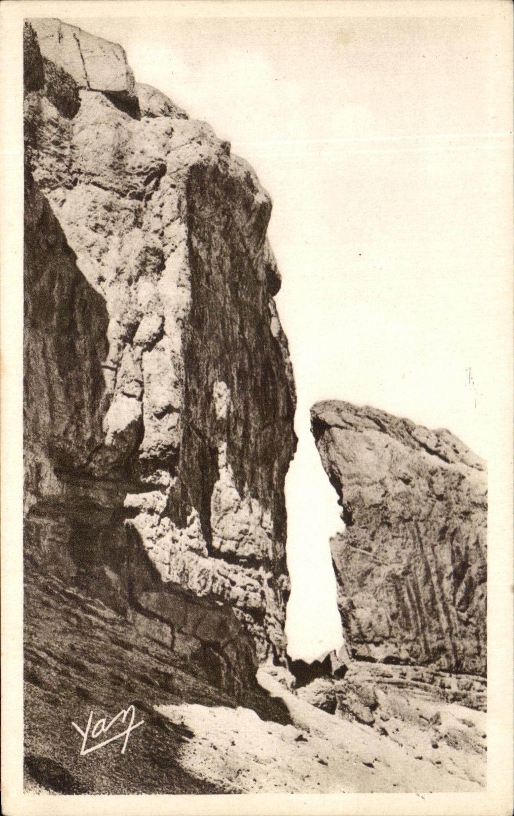 CPA Gavarnie La Breche de Roland cote Espagnol