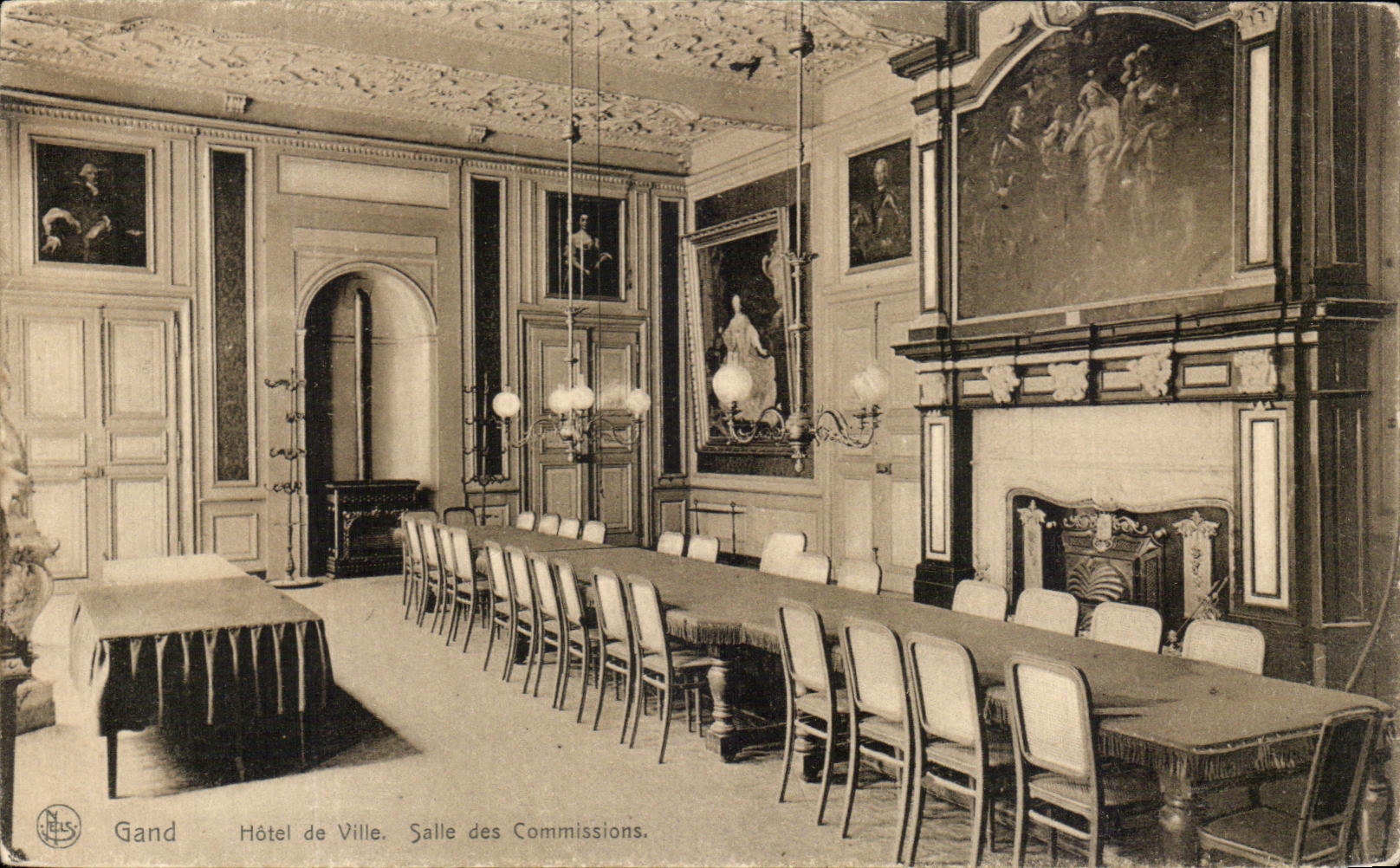 CPA Gand Hotel de Ville Salle des Commissions