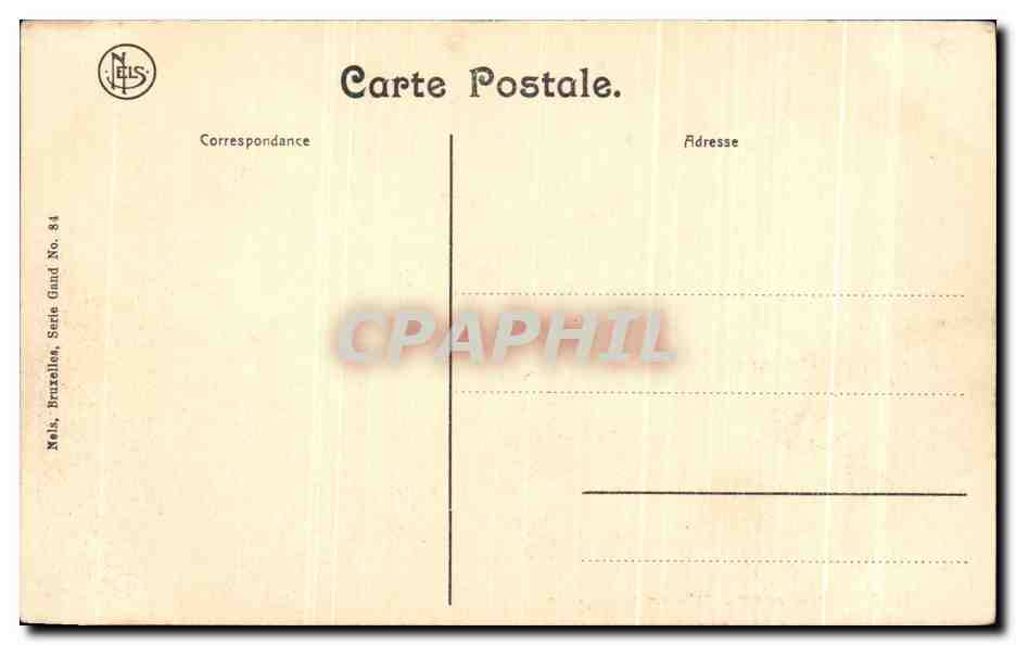 CPA Gand Hotel de Ville Salle des Commissions — Rückseite