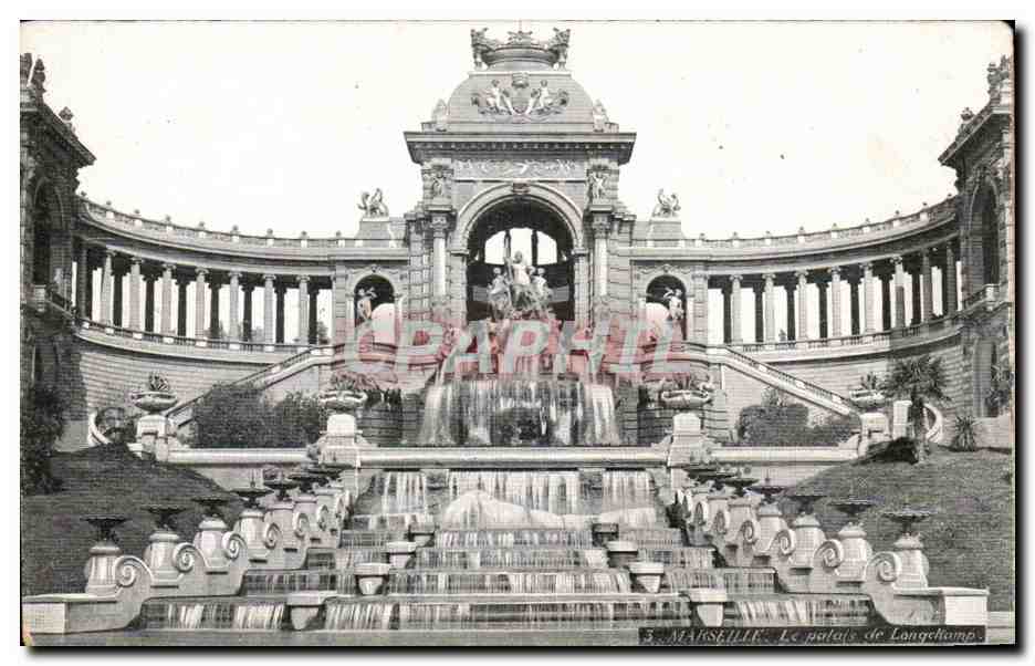 CPA Marseille Le Palais de Longchamp