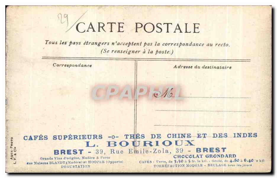 CPA Marseille Le Palais de Longchamp — Rückseite