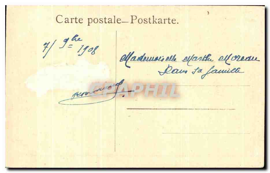 CPA Lac dans les montagnes Allen Vaches — Verso