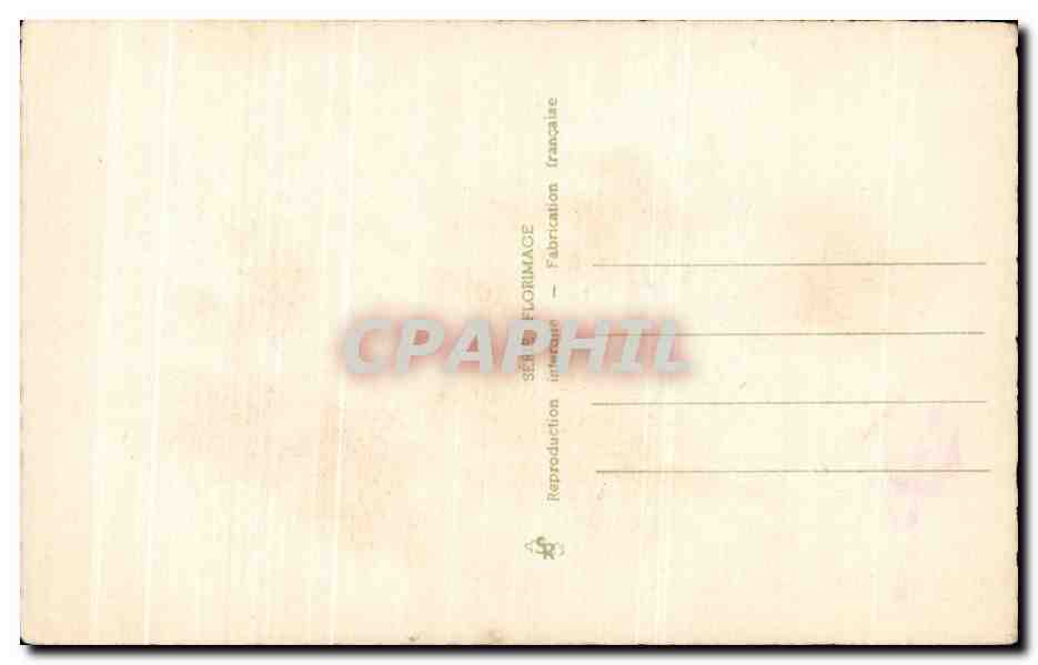 CPA Fleurs  — Verso