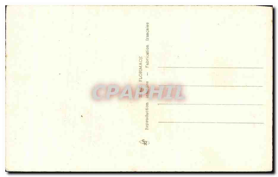 CPA Fleurs  — Verso
