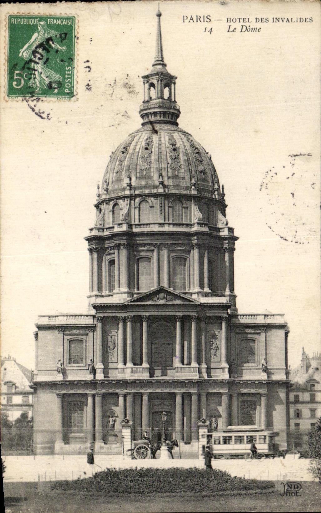 CPA Paris Hotel Des Invalides Le Dome