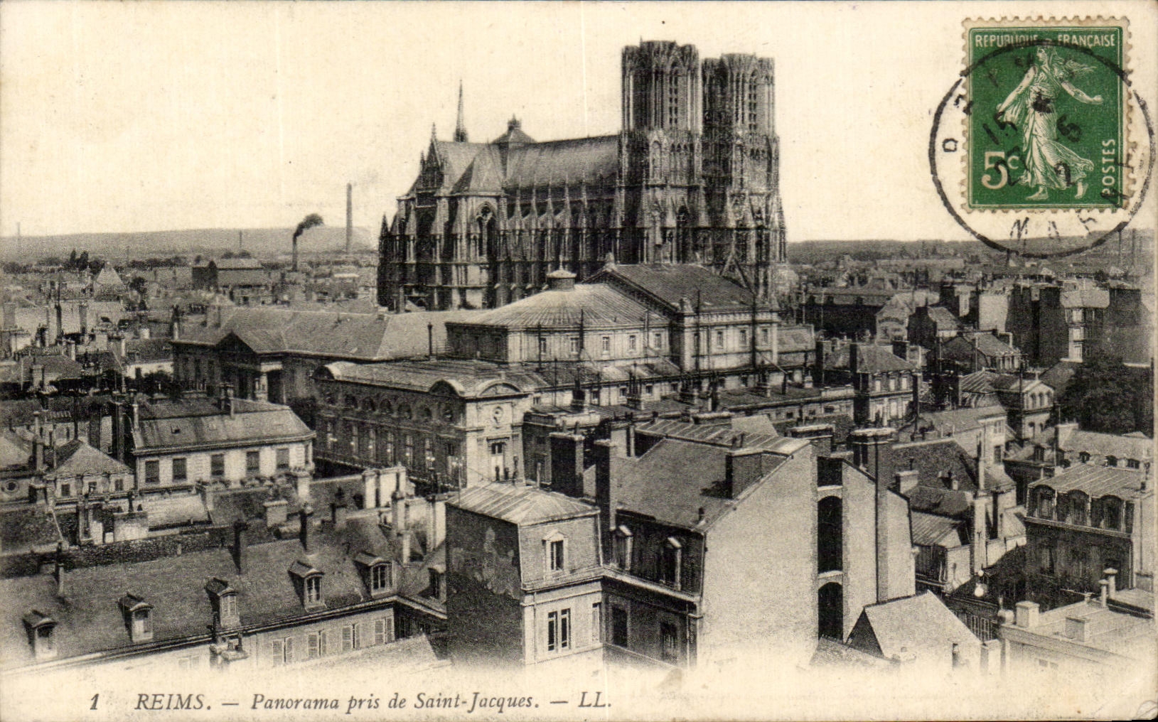 CPA Reims Panorame pris de Saint Jacques