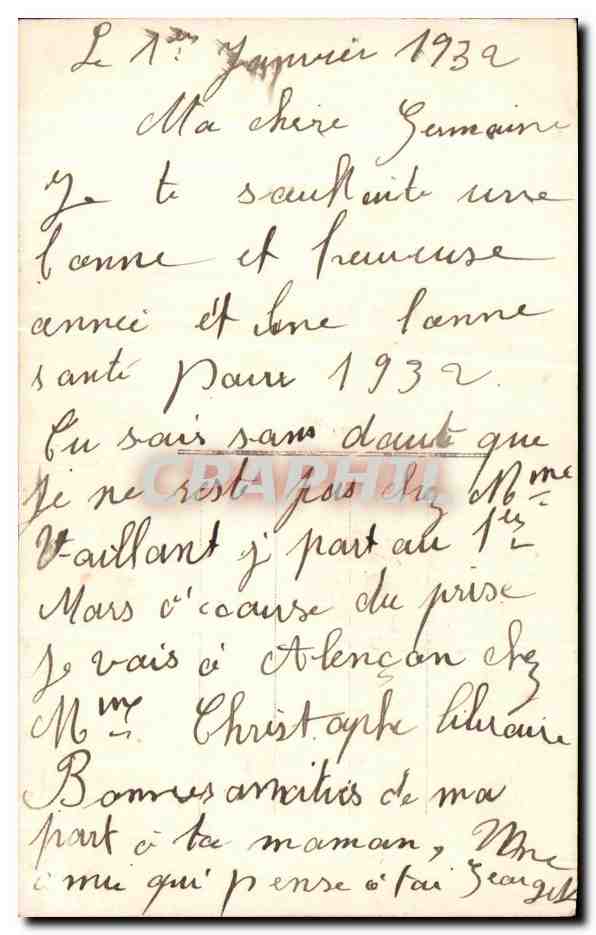 CPA Bonne Annee Fleurs — Rückseite