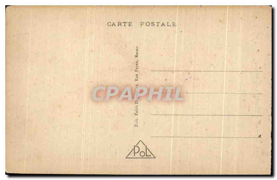 Reims - La Porte Mars - Ancienne Porte Gallo-Romaine — éditeur Polin, n° 601 — Verso