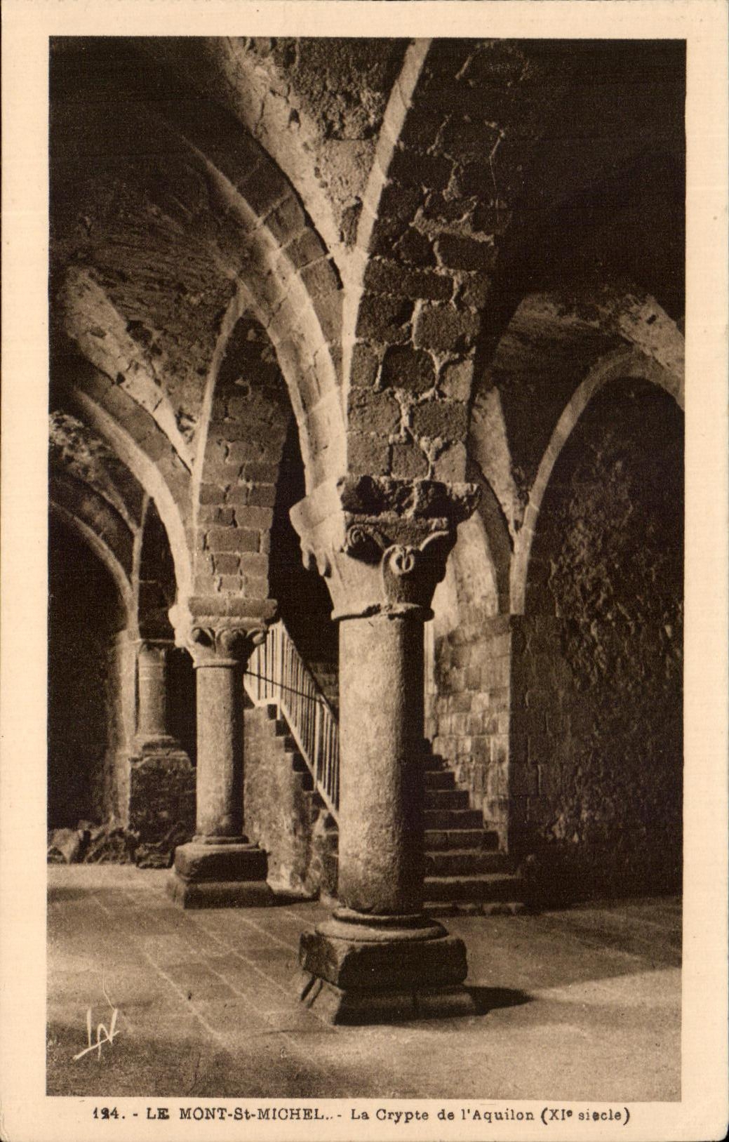 El Monte San Miguel — La Cripta del Aquilon (siglo XI) — Laurent-Néel, Rennes, n°124