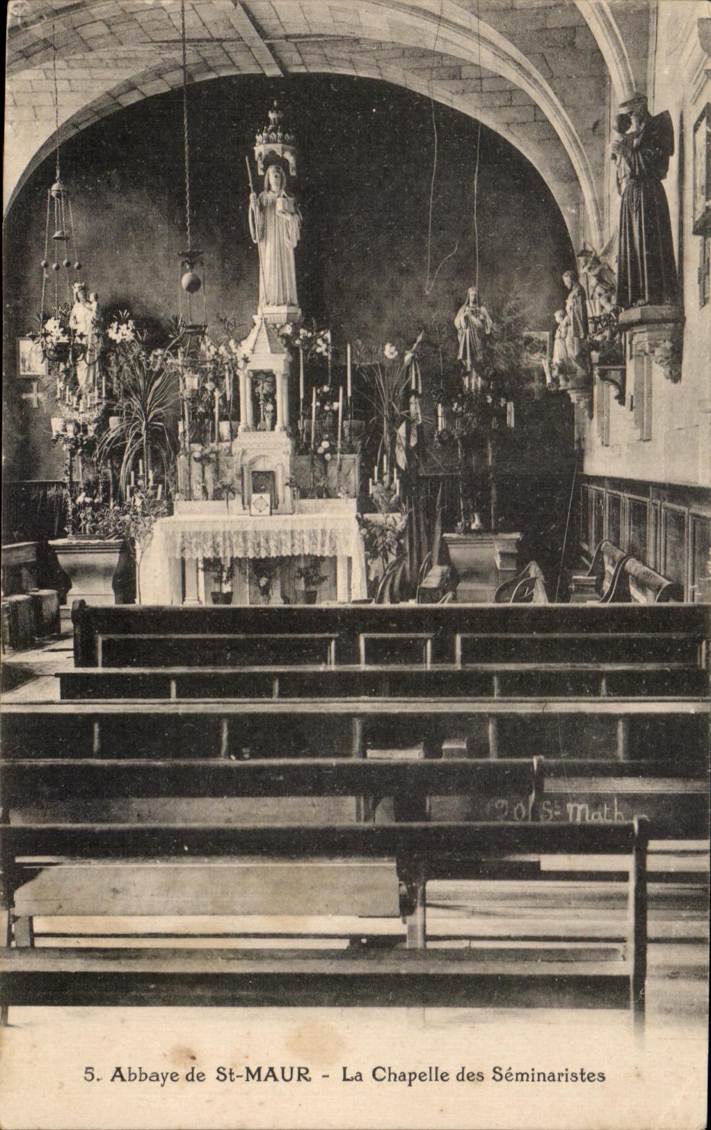 CPA Abbaye De St Maur La Chapelle Des Seminaristes