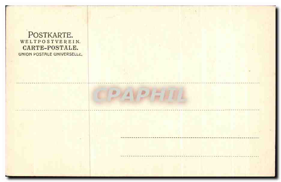 CPA Cathedrale  — Rückseite