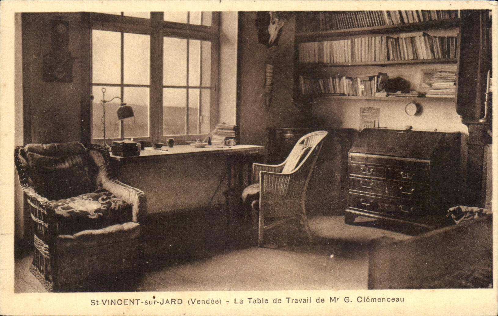 CPA St Vincent sur Jard La Table de Travail de Clemenceau