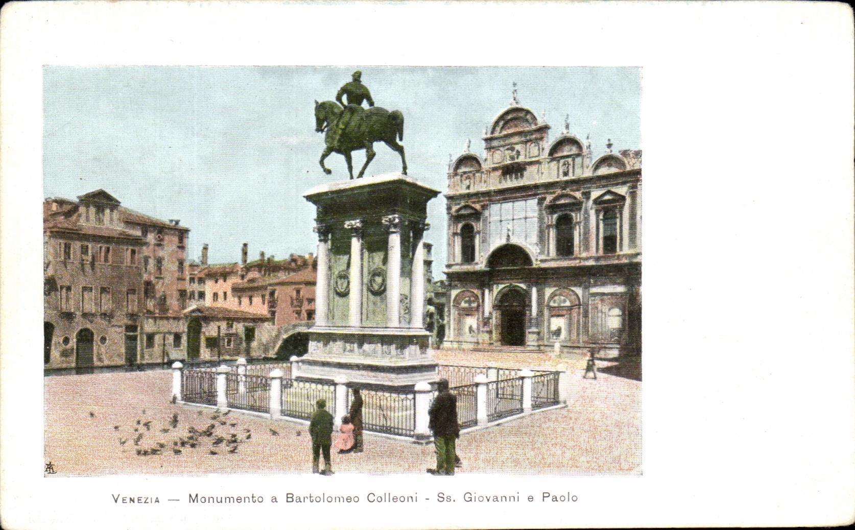 CPA Venezia Monumento a Bartolomeo Colleoni Sa Giovanni e Paolo