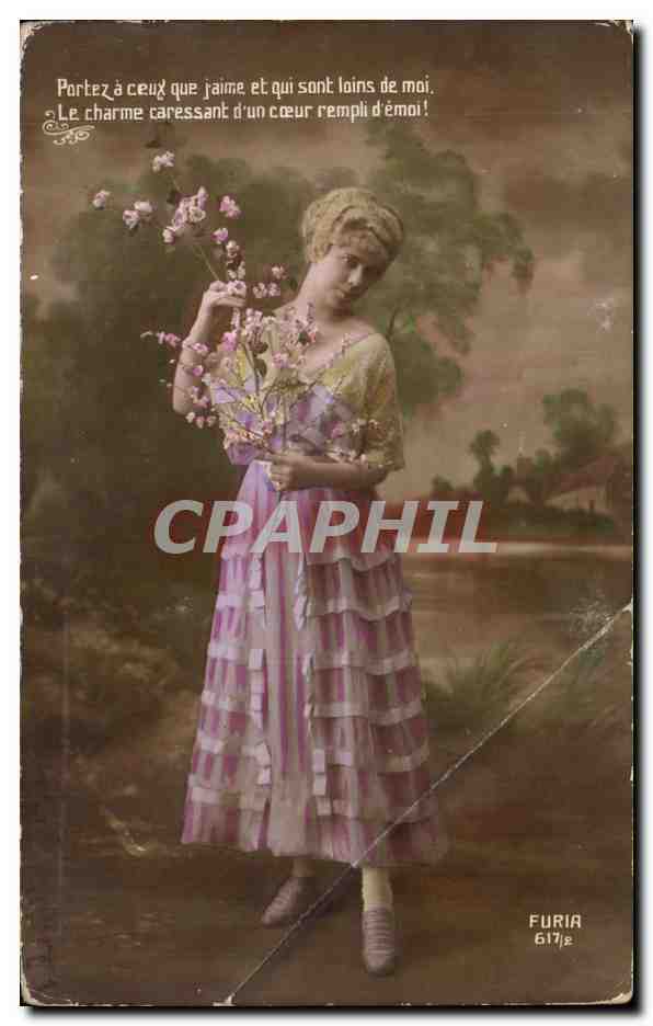 CPA Fantaisie Femme