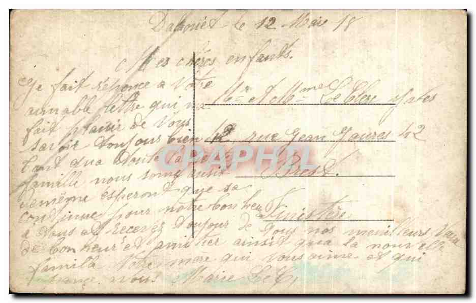 CPA Fantaisie Femme — Rückseite
