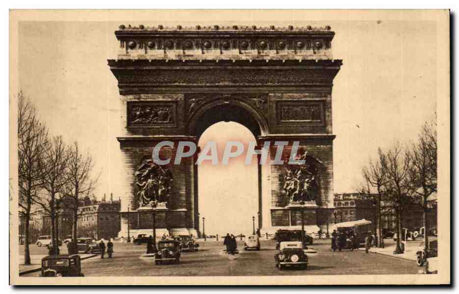 CPA Paris En Flanant Arc De Triomphe