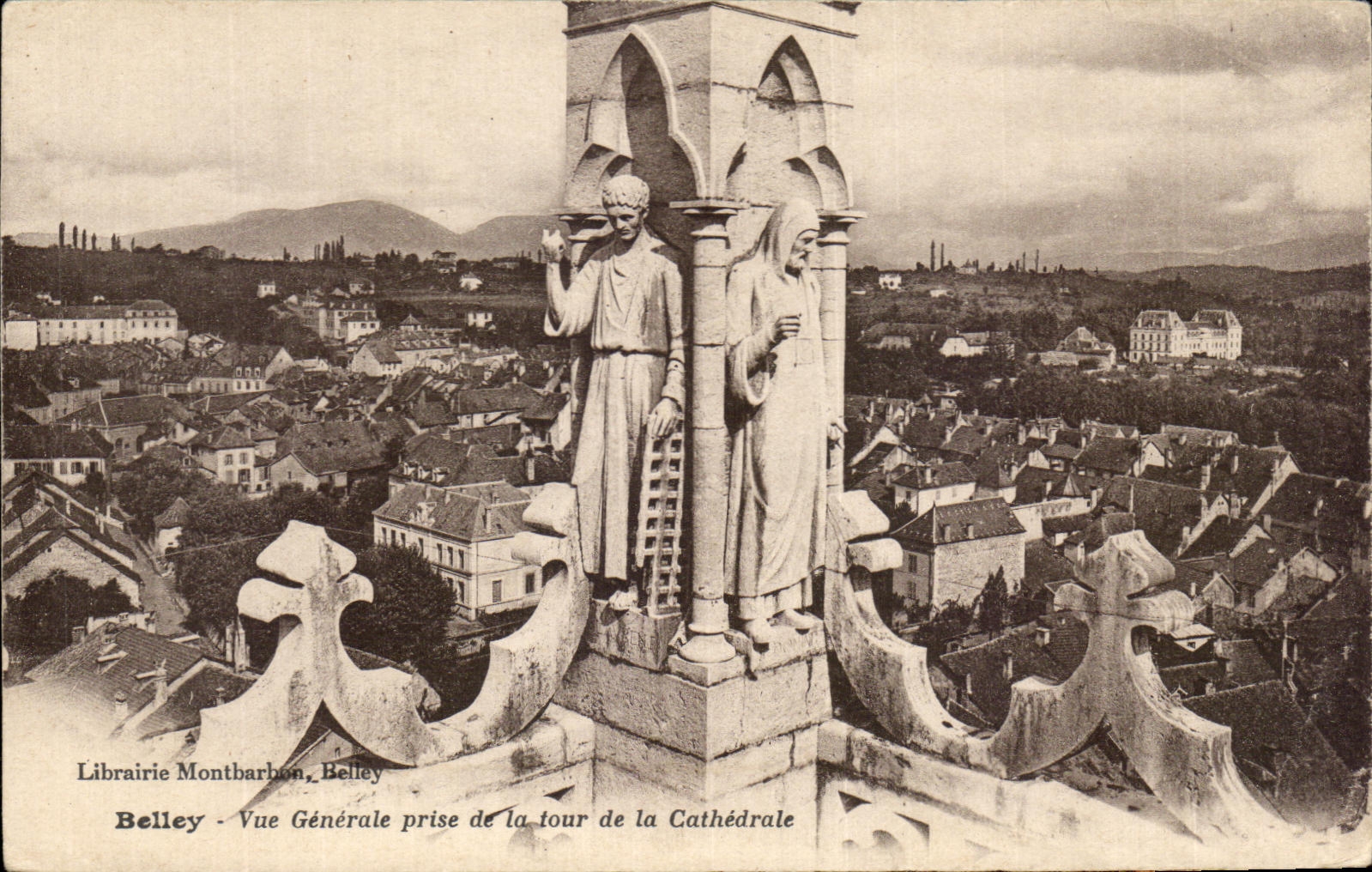 CPA Belley Vue Generale Prise De La Tour De La Cathedrale