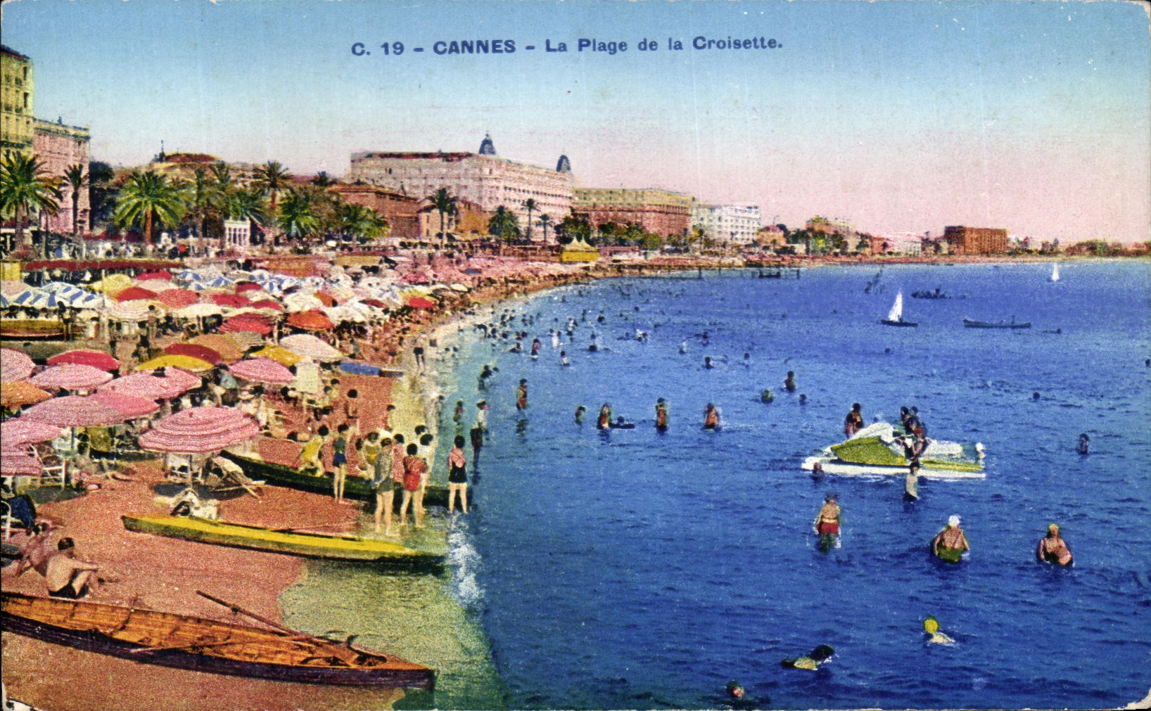 CPA Cannes La Piage De La Croisette