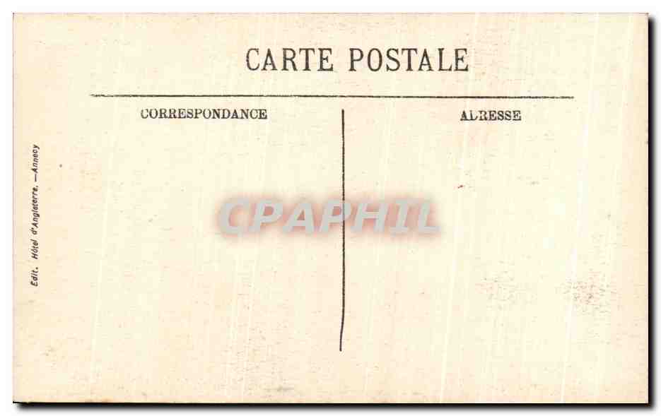 Haute-Savoie — Chalet-Restaurant des Gorges du Fier — LL. — Éditeur : SELECTA — Verso