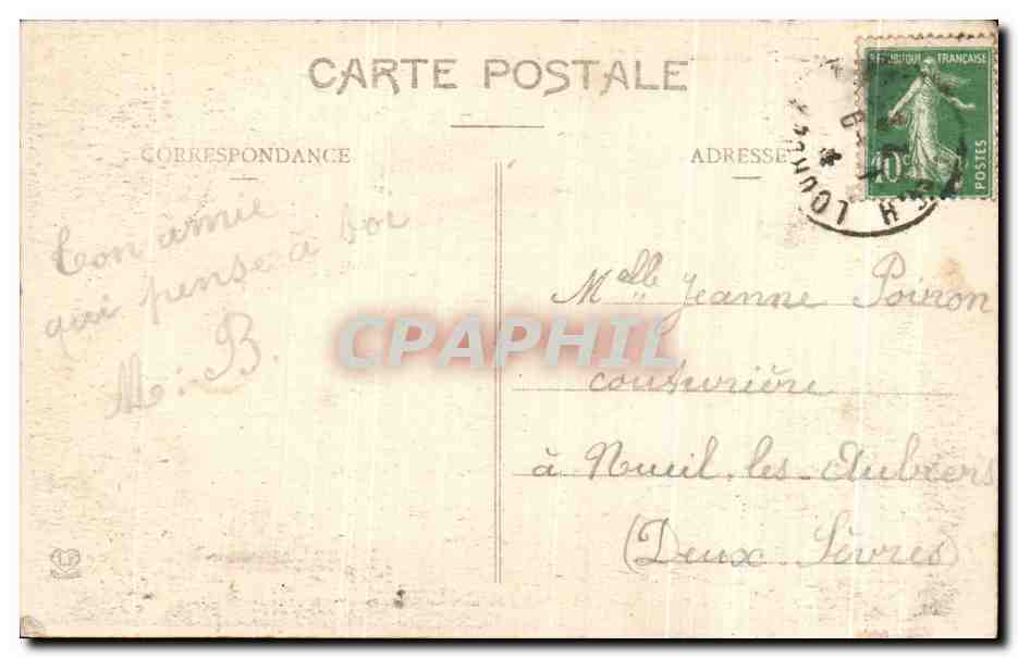 CPA La Grotte De Lourdes Pendant Le Pelerinage National — Rückseite