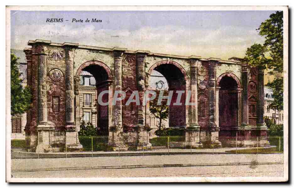 Reims — Porte de Mars — CPAPHIL