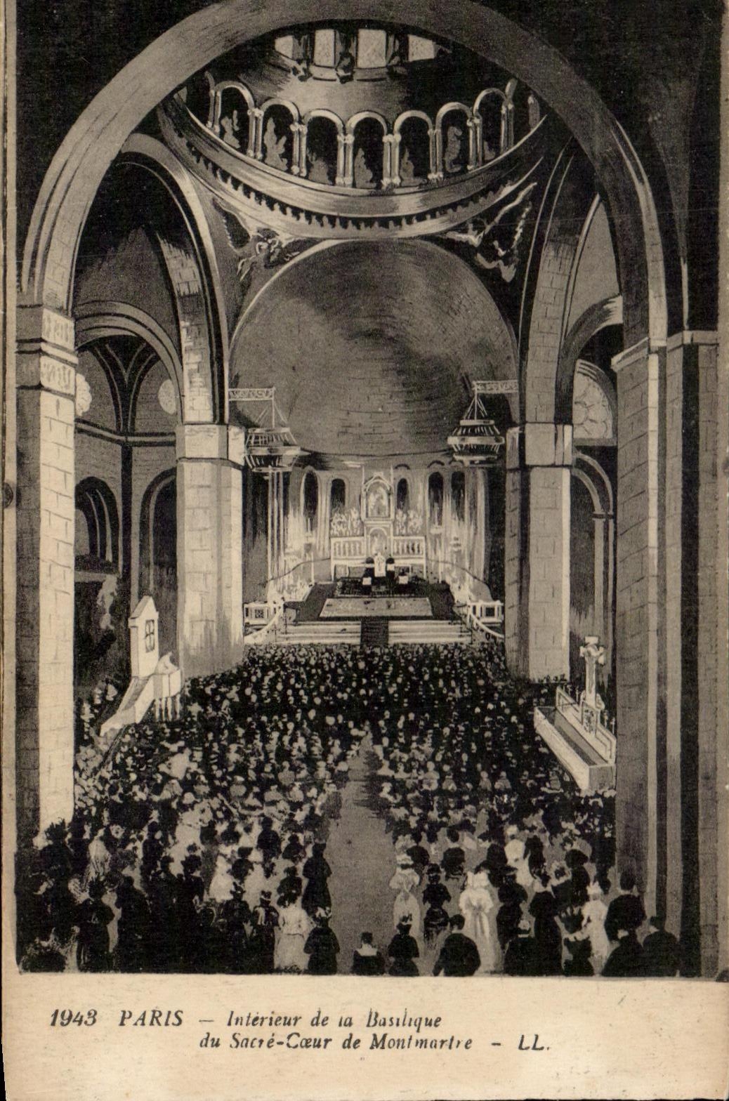 CPA Paris Interieur de la Basilique du Sacre Coeur de Mont Montmartre