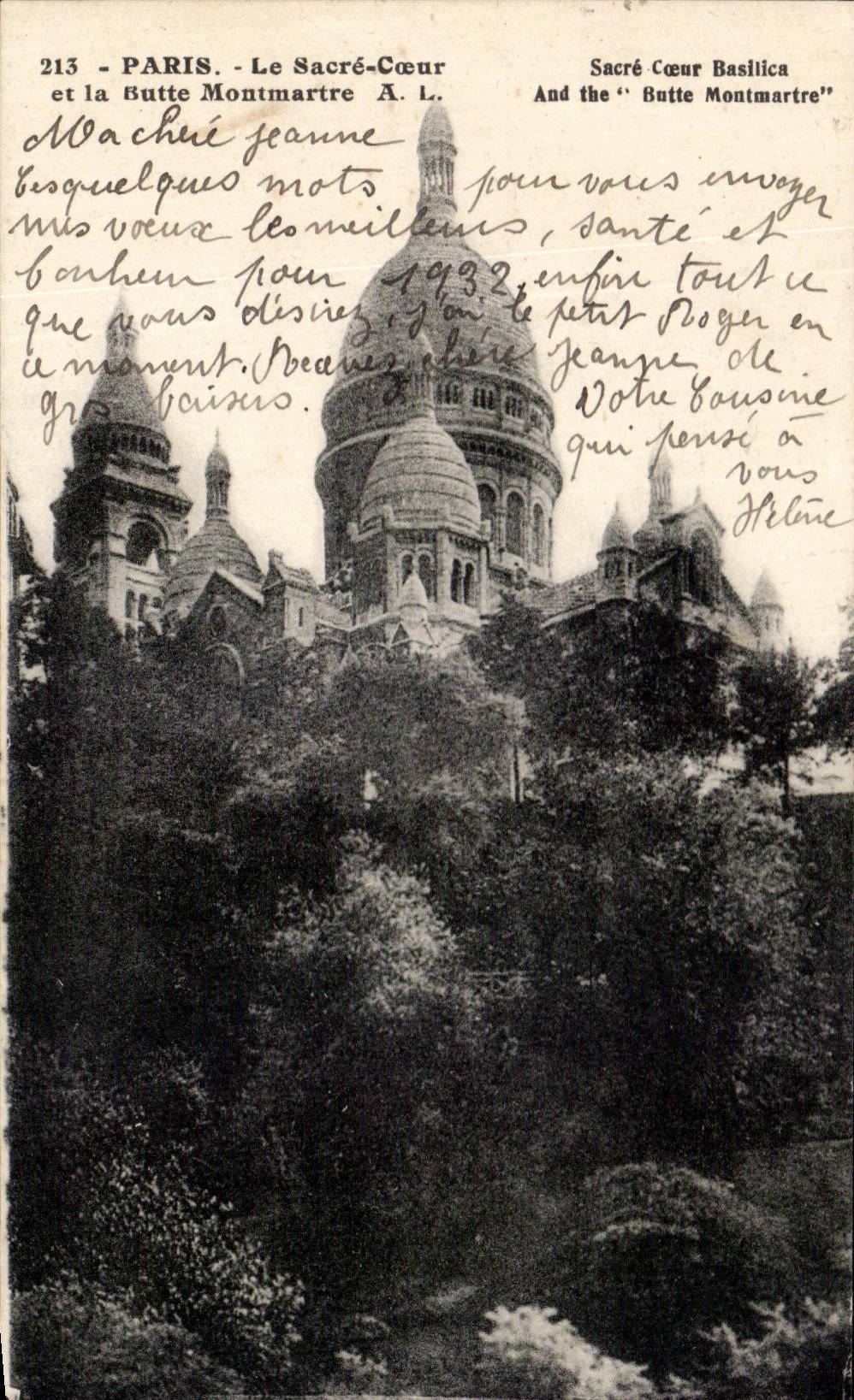 CPA Paris Le Sacre Coeur et la Butte Montmartre