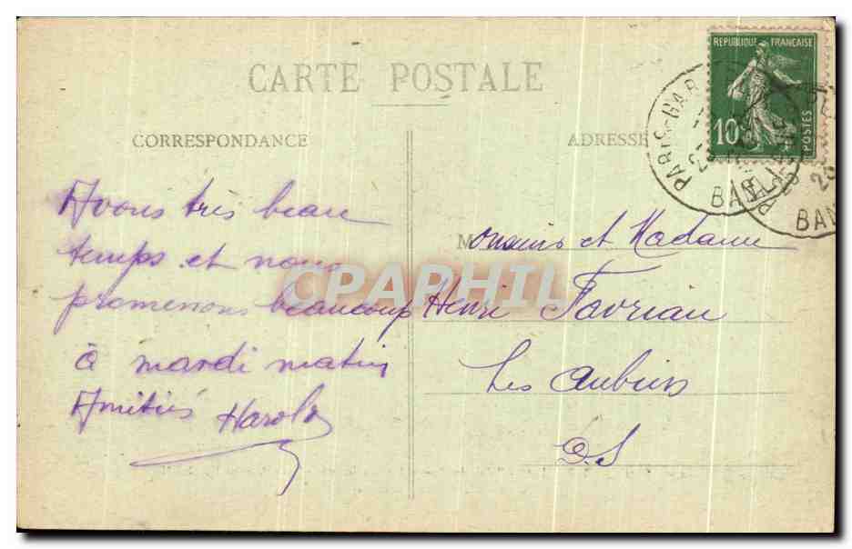 CPA Tout Paris Palais des Beaux Arts ou Grand Palais Avenue Nicolas Great Palace Nicolas II — Verso