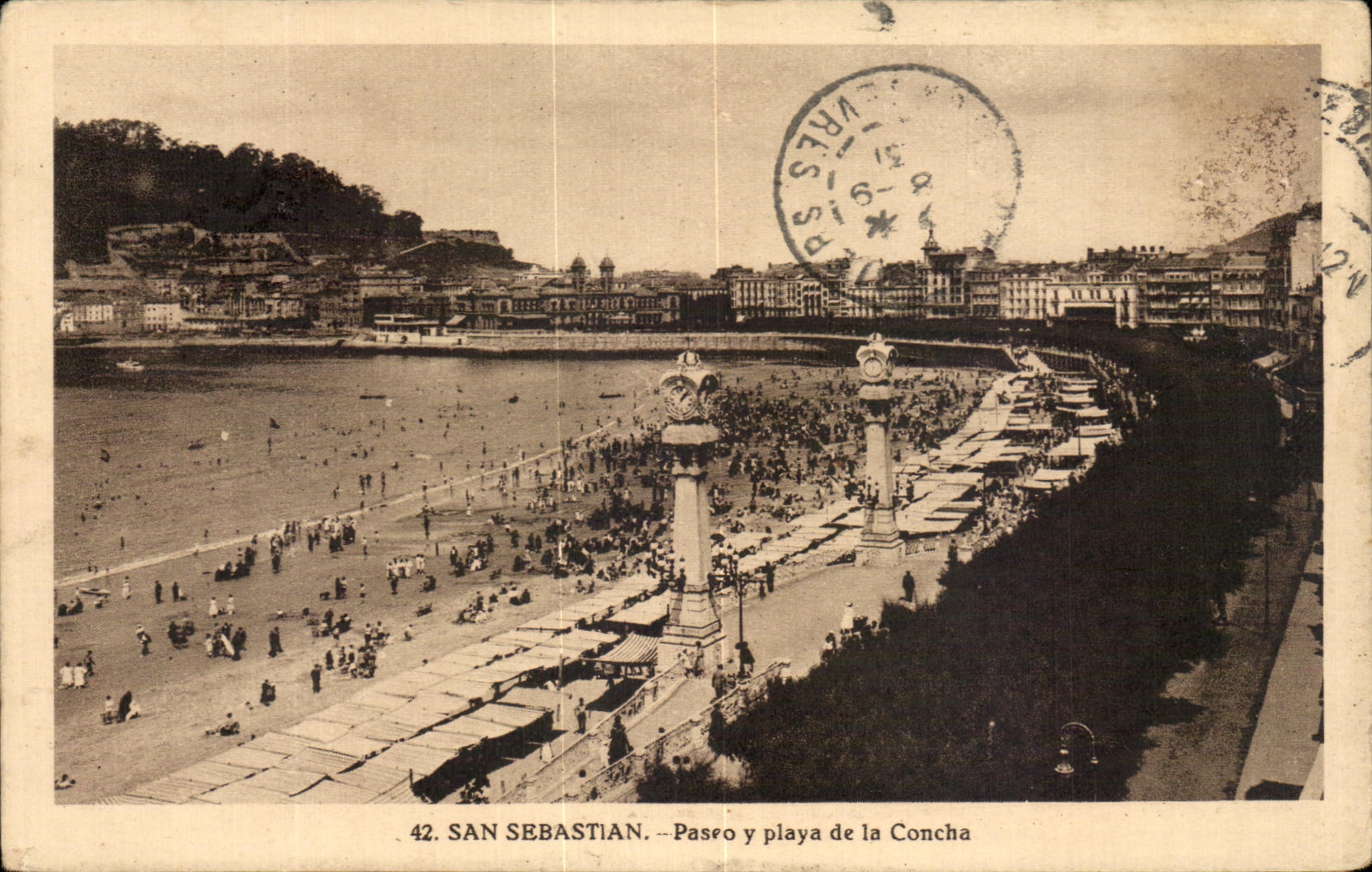 CPA San Sebastian Paseo y Playa de la Concha