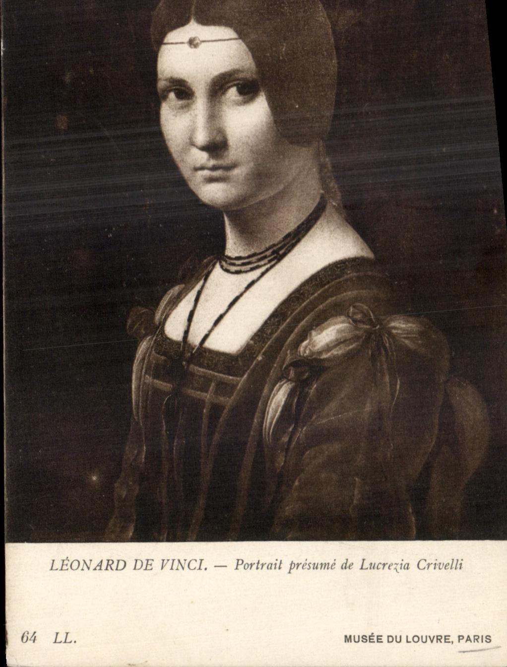 CPA Leonard De Vinci Portail Presume De Lucrezia Crivelli Musee Du Louvre Paris