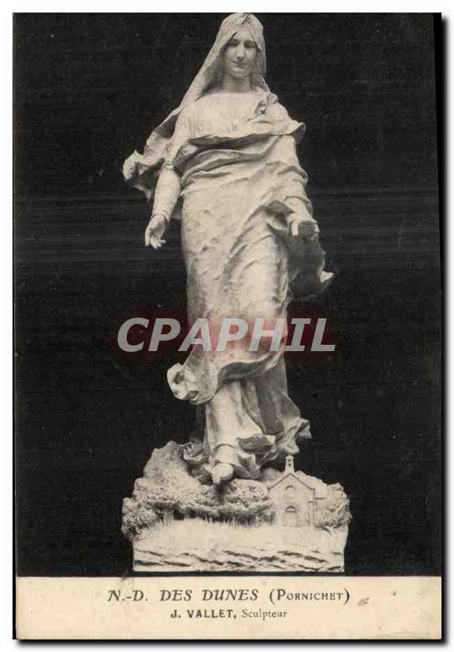 CPA ND Des Dunes Vallet Sculpteur Porniche 