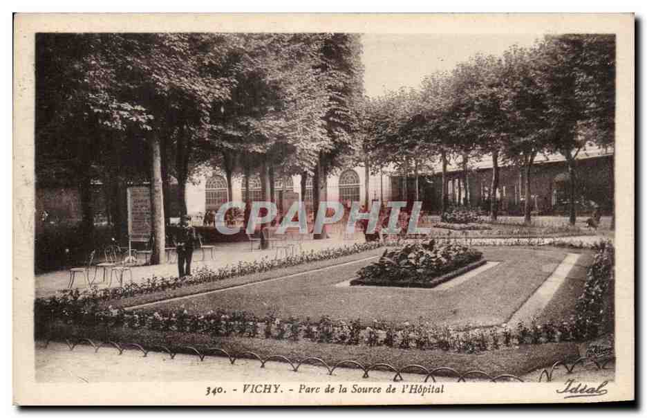 CPA Vichy Parc De La Source De l'Hopital