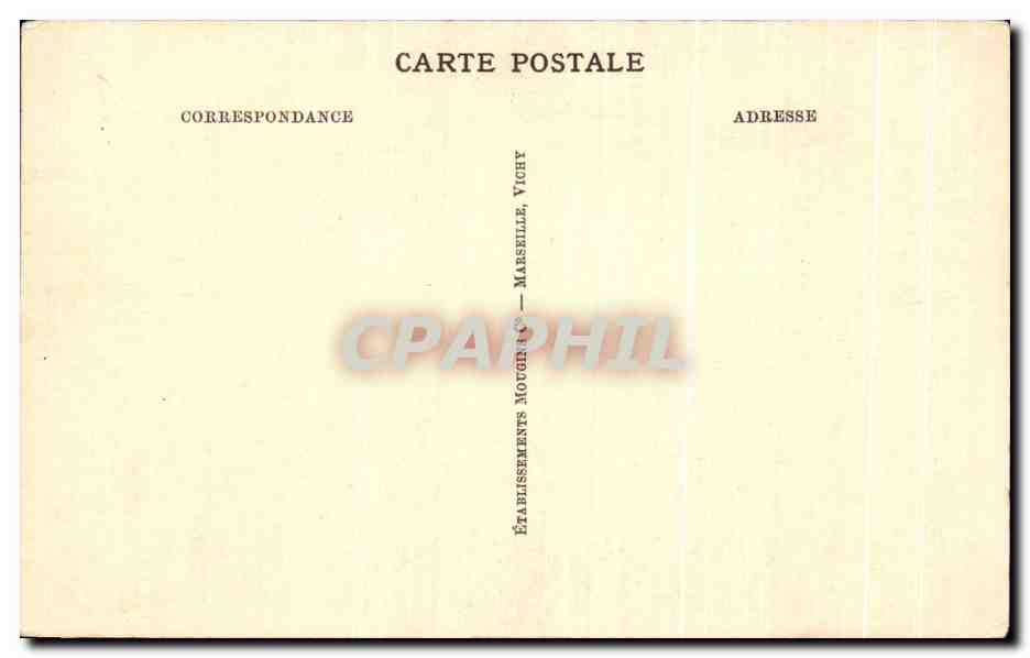 CPA Vichy Le Nouveau Square Et La Galerie Napoleon  — Verso