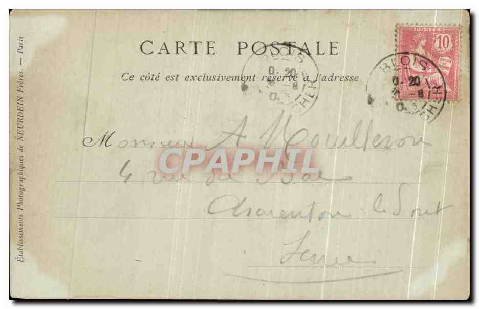 CPA Chateau De Blois Aile De Francois 1er L'attique  — Verso