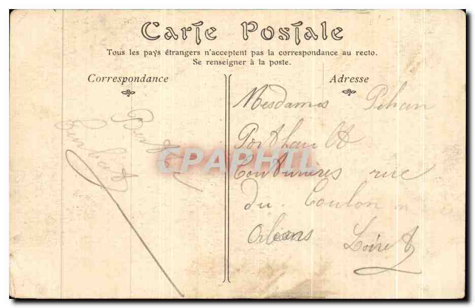 CPA Chateau De Blois Aile De Francois 1er Facade Sur La Cour — Verso