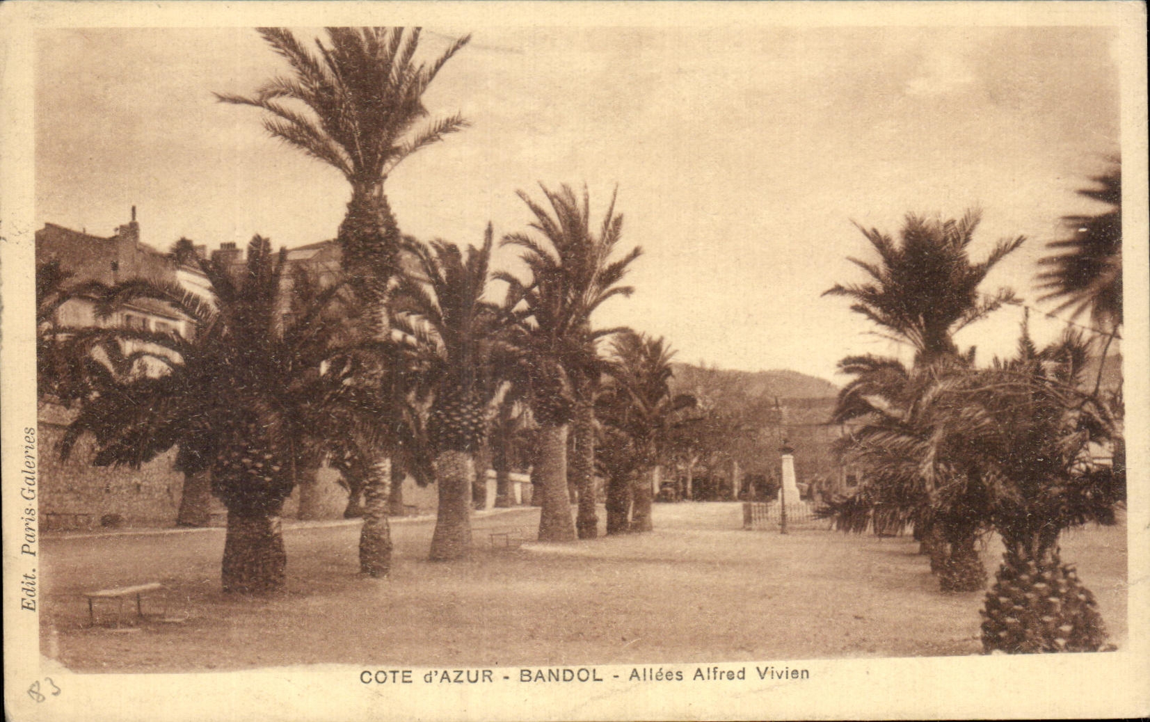 Côte d'Azur - Bandol - Allées Alfred Vivien — Édit. Paris Galernes