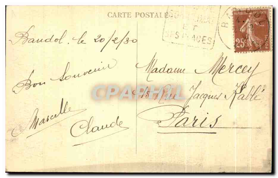 Côte d'Azur - Bandol - Allées Alfred Vivien — Édit. Paris Galernes — Reverso