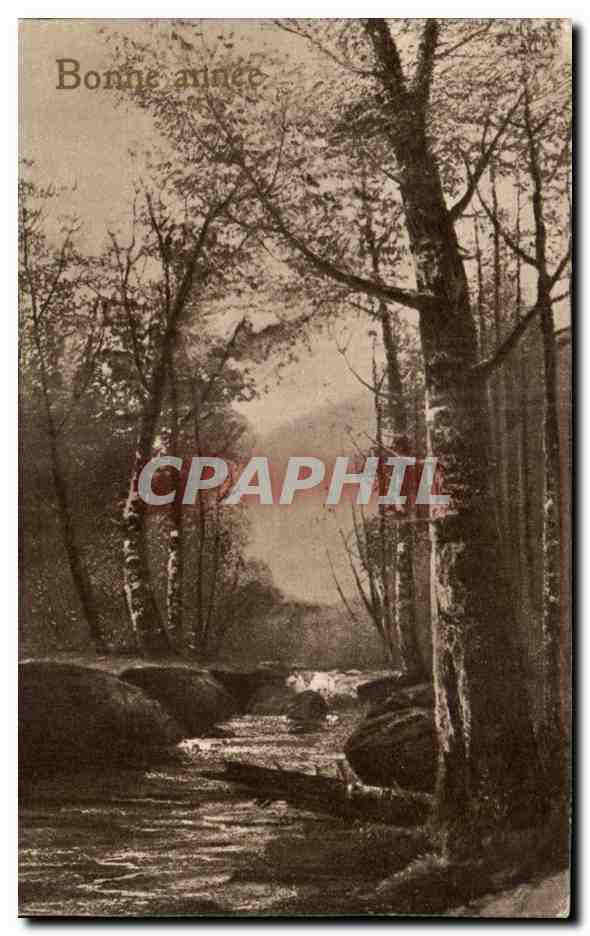 CPA Bonne annee Foret