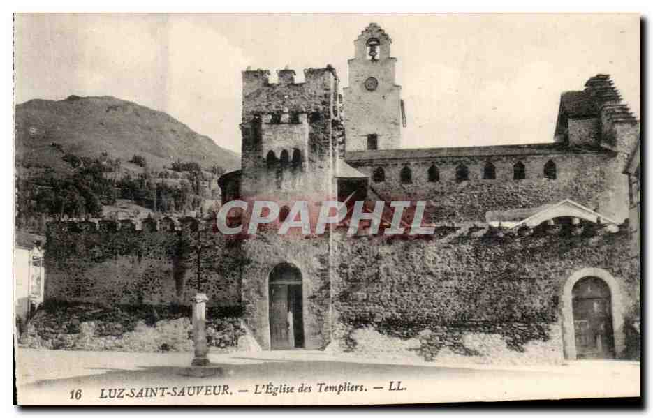 CPA Luz Saint Sauveur L'Eglise Des Temoliers