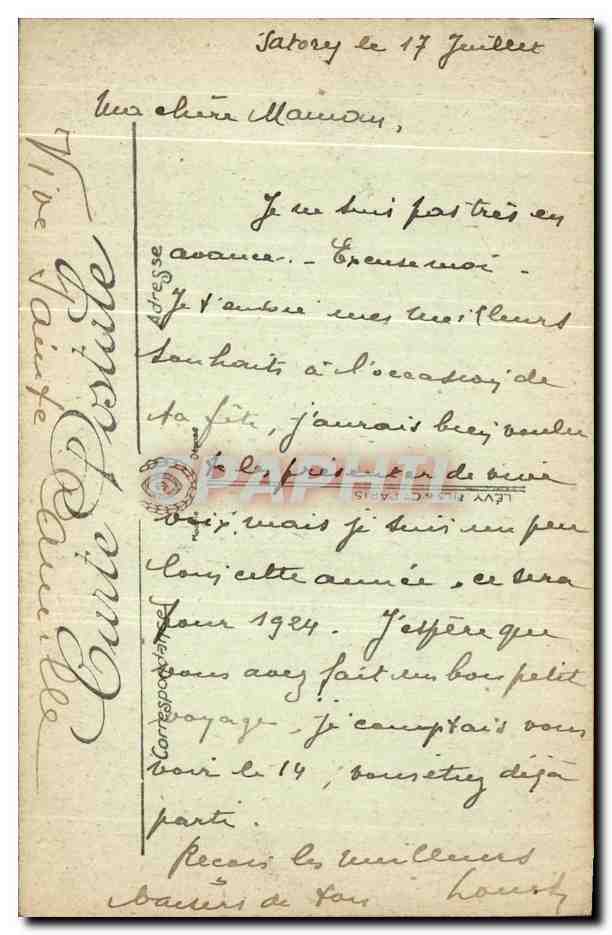 CPA Versailles Trianon Laiterie Et Tour De Malborough — Verso