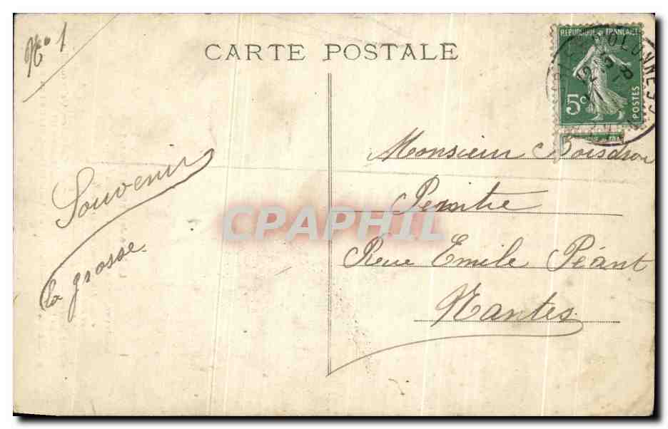 CPA Le Pere Joseph Au Concert La Chanteuse La Femme Qui Dit A Son Mari Et Qui Pleure Quand Il Est — Rückseite