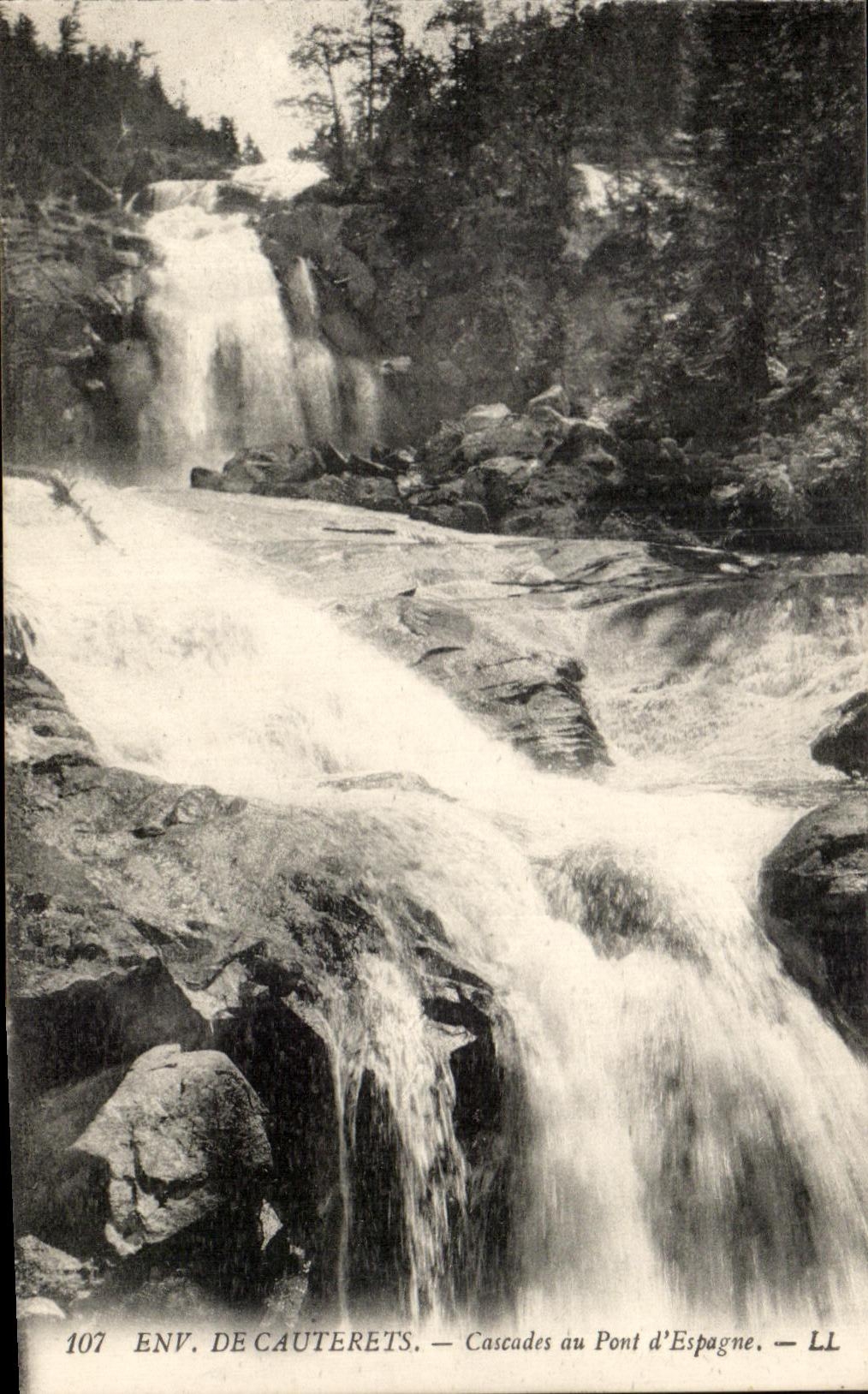 Env. de Cauterets — Cascades au Pont d'Espagne — LL