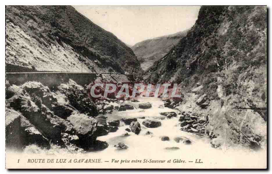 CPA Gavarnie Route De Luz A Vue Prise enter St Sauveur et Gedre