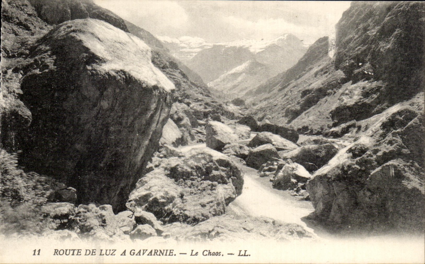 CPA Gavarnie Route De Luz Le Chaos
