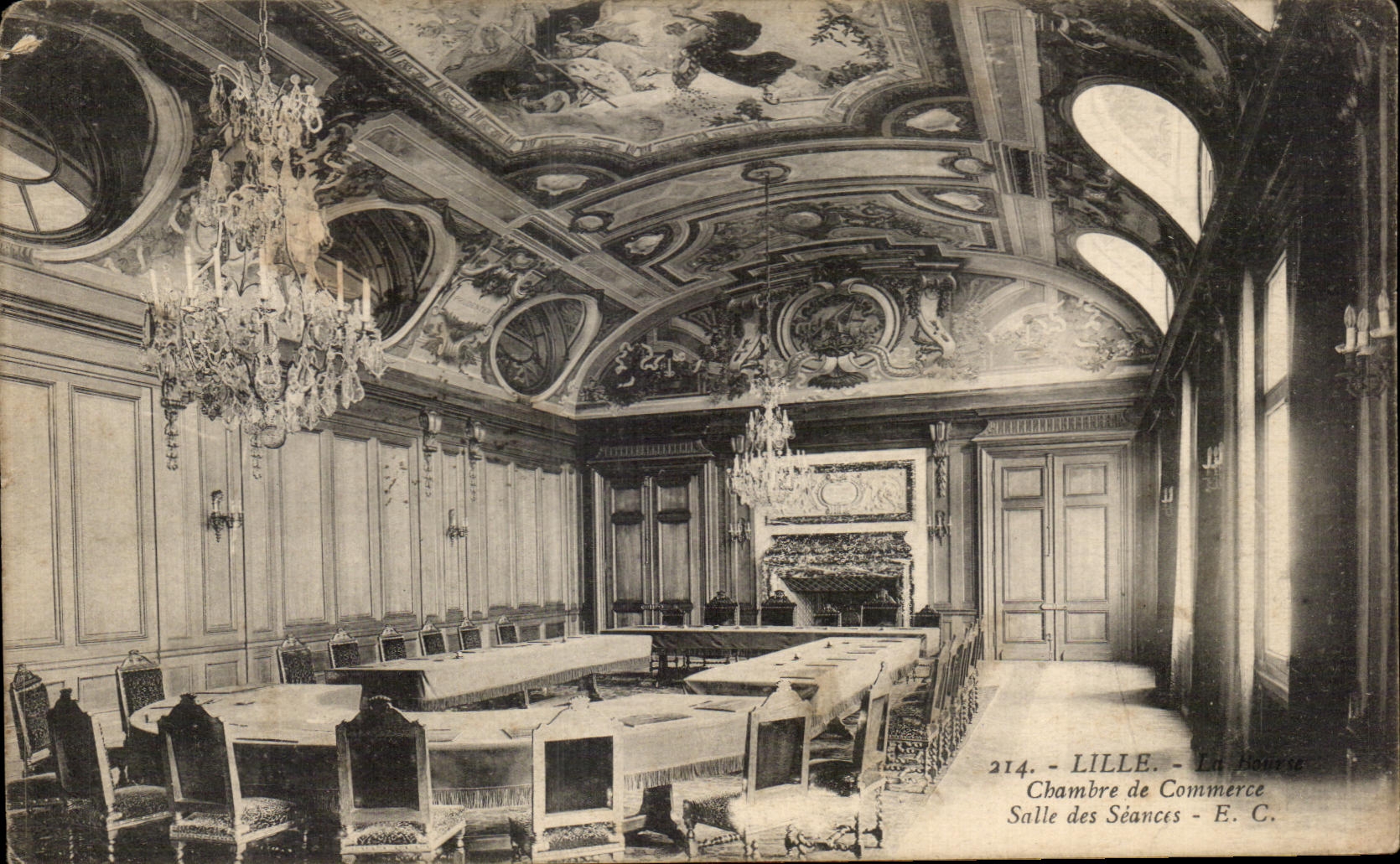 CPA Lille Chambre de Commerce Salle des Seances