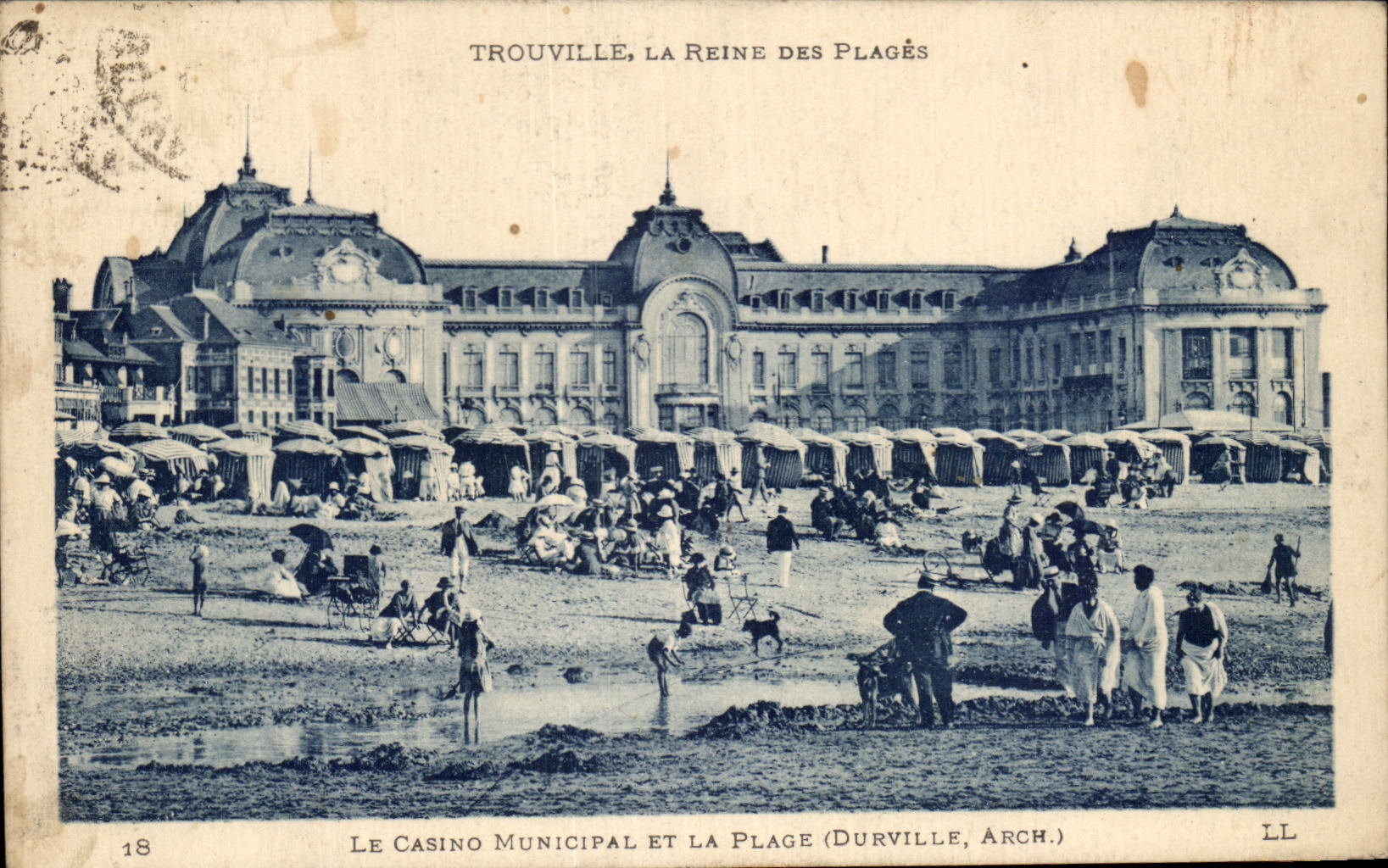 Trouville, la Reine des Plages — Le Casino Municipal et la Plage (Durville, Arch.)