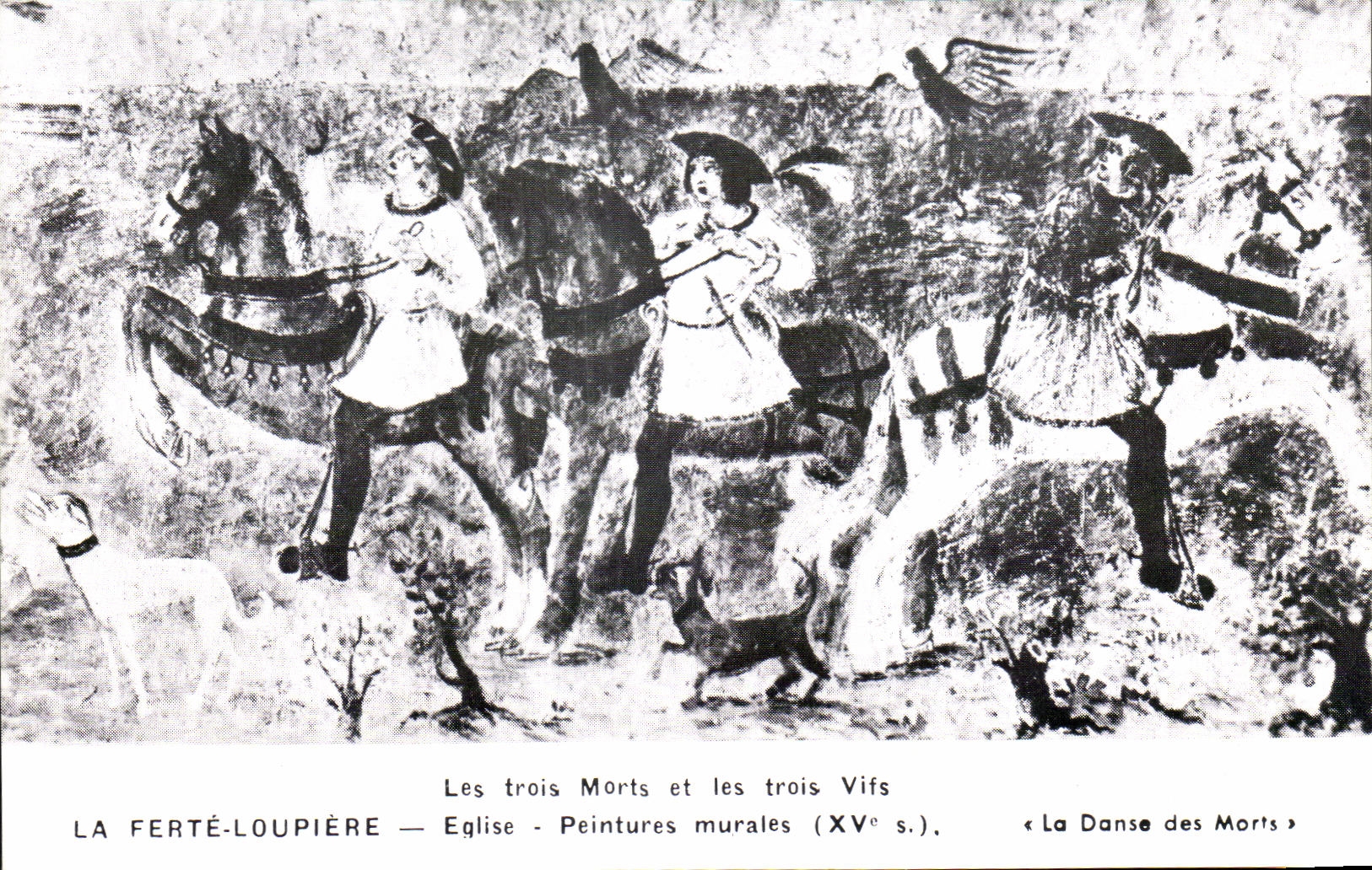 La Ferté-Loupière — Église - Peintures murales (XVe s.) — « La Danse des Morts »